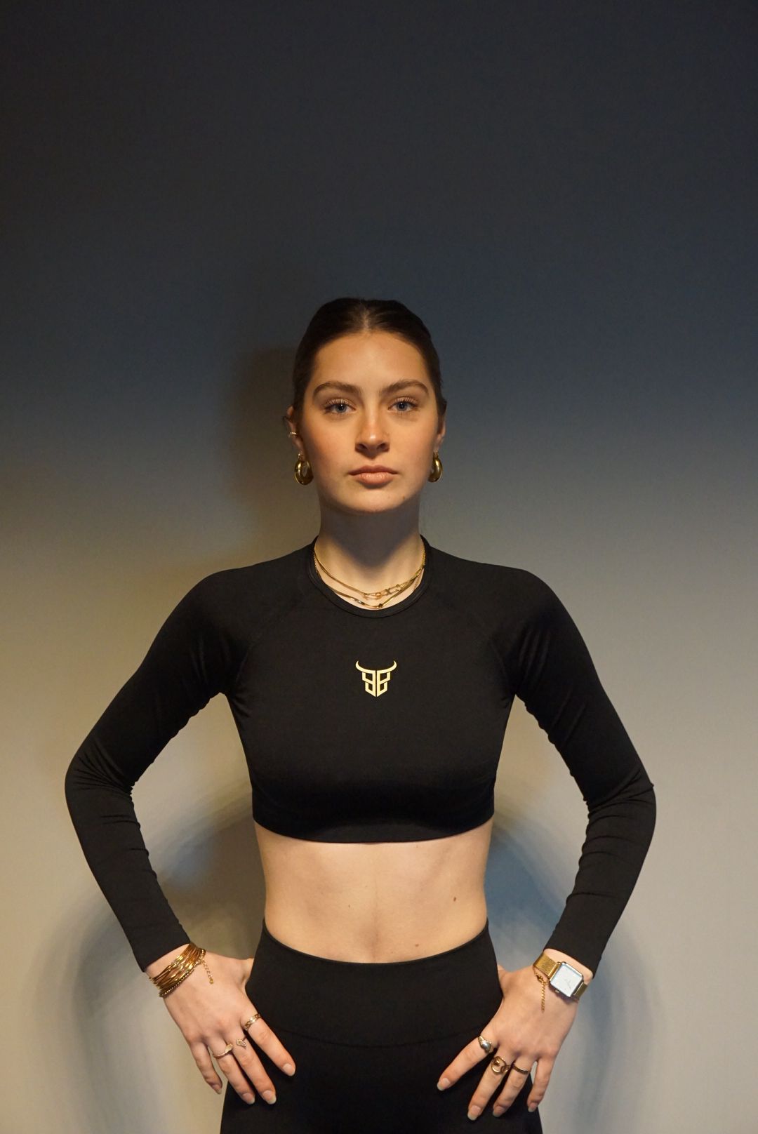 Seamless Long sleeve set - Black