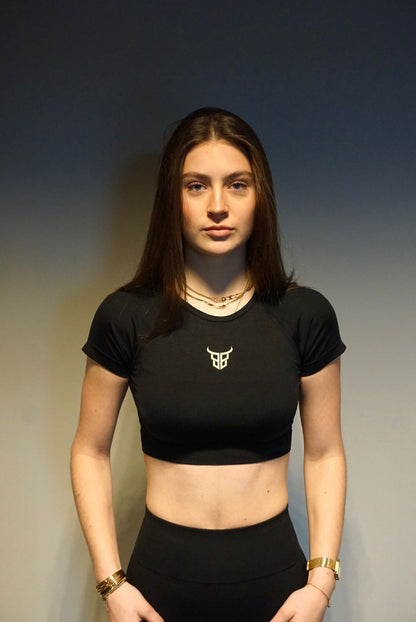 Seamless Short sleeve set - Black