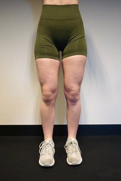 Seamless Short sleeve set - Olive green